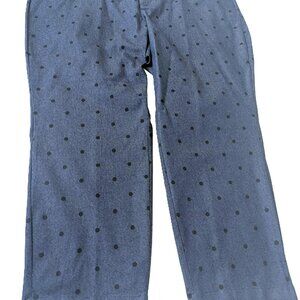 Old Navy dotted navy pixie secret slim pockets pants size 24 plus